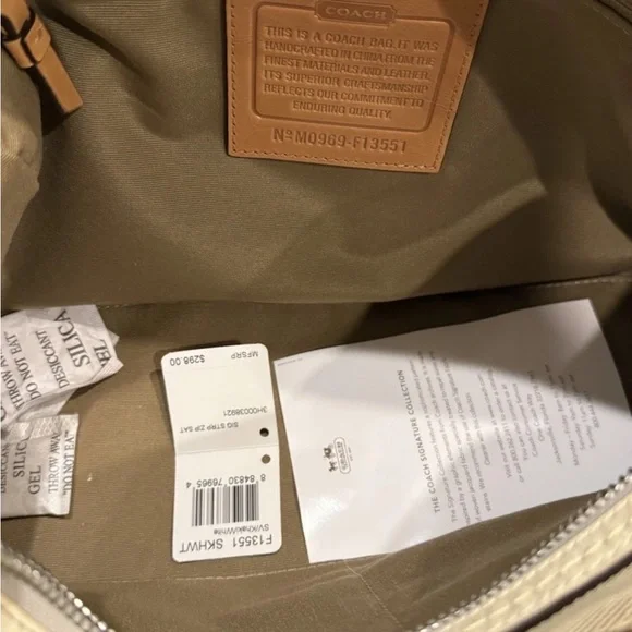 Vintage Y2K Coach Brown and Cream Signature Satchel—NWT - Picture 5 of 5